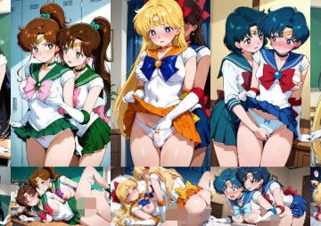 【エロ漫画raw】セーラー戦士が悪の美少女戦士にふたなり乱暴される（おまけCG付き）