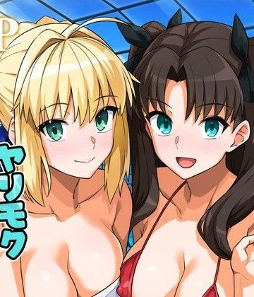 【エロ漫画raw】セイバーさん ヤリモクナンパ待ち プール編 （おまけミニCG集つき）